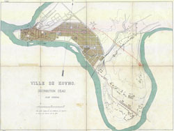 Kaunas plan 1870-1890