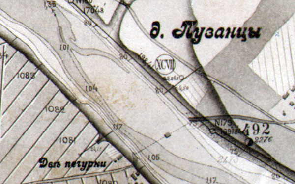 Nemuno vagos topografinis žemėlapis 1896