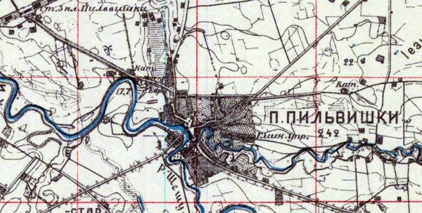 Карта Пильвишкяй
