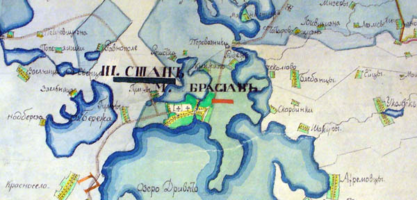 Карта Ново-Александровского уезда Виленской губернии