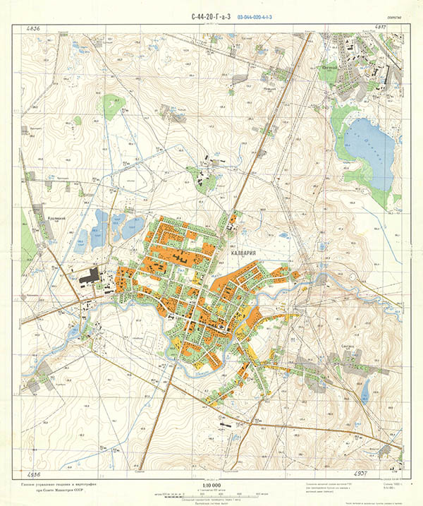 Soviet maps 1:10000 