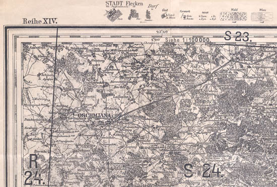 German map 1:126000 1915