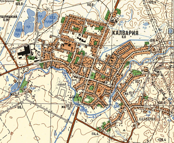 Kalvarija 1983 metai žemėlapis