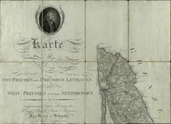 Karte von Ost-Preussen nebst Preussisch Litthauen und West - Preussen nebst dem Netzdistrict