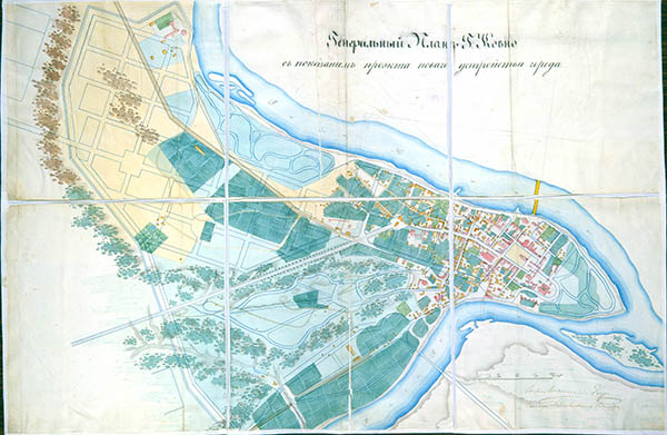 Kauno miesto planas 1850
