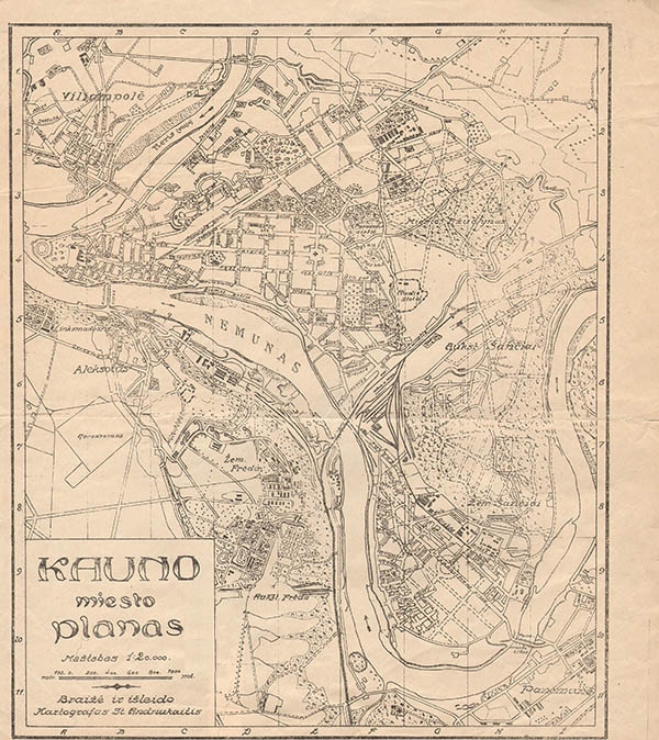 План города Каунас 1920