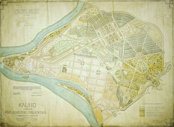 Kauno miesto planas 1923