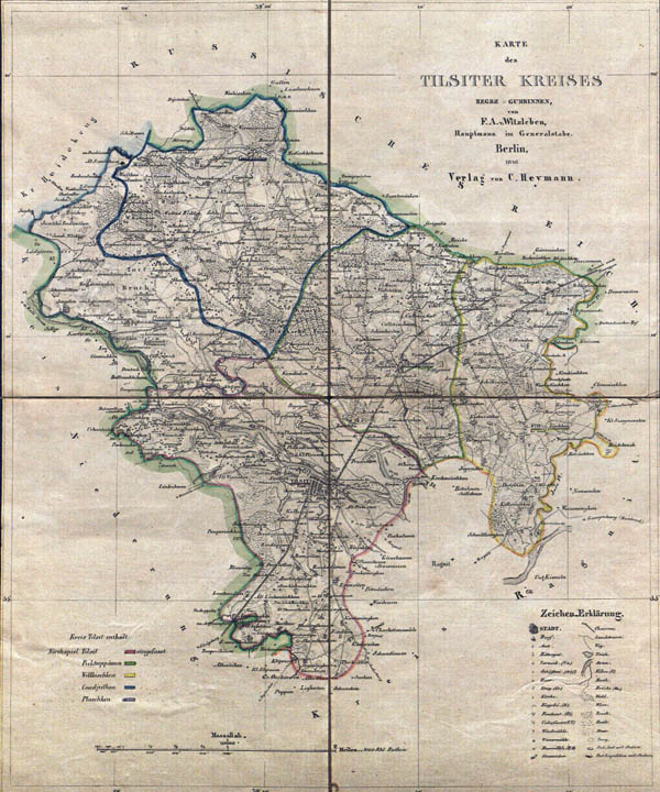 карта Пруссии