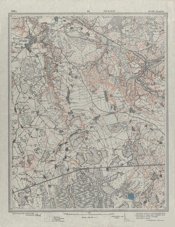 Estonian inter-war 1:42000 map L-88