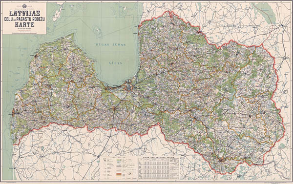 Latvijas celu karte