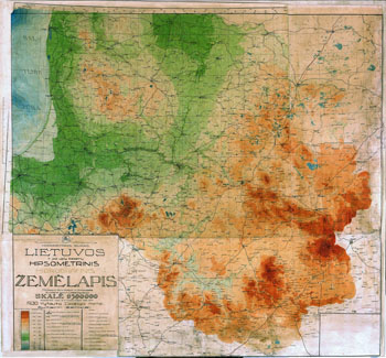 Карта рек Литвы