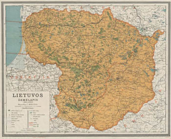 Map of Lithuania