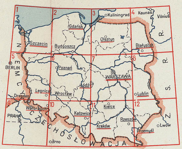 Lenkijos žemėlapis 1:500000