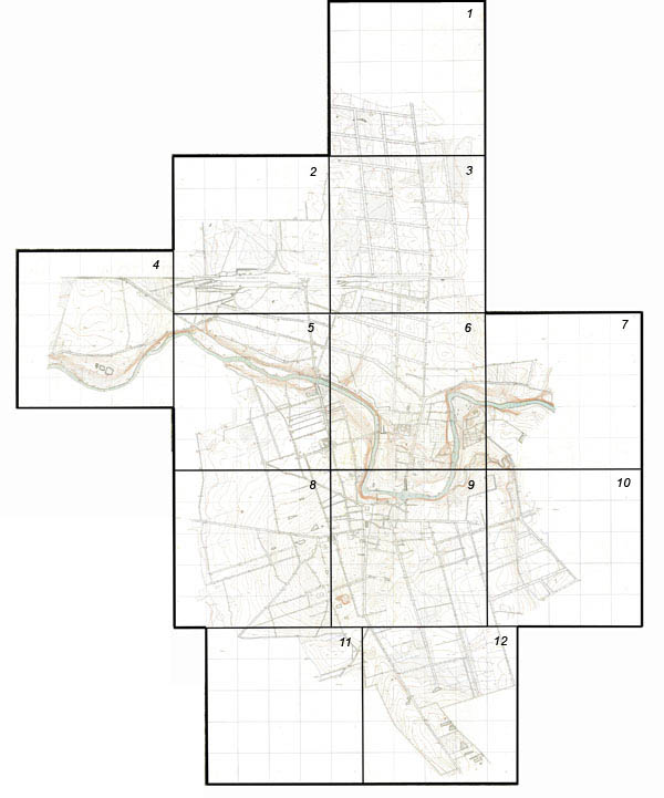Plan of city Panevėžys
