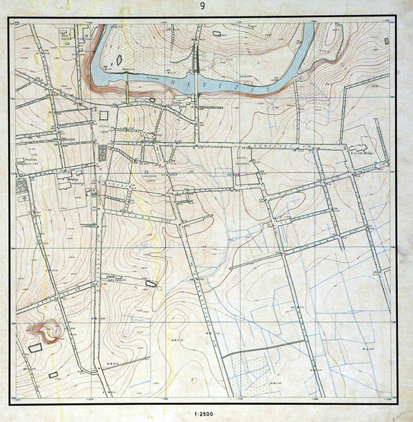 Plan of city Panevėžys 1934
