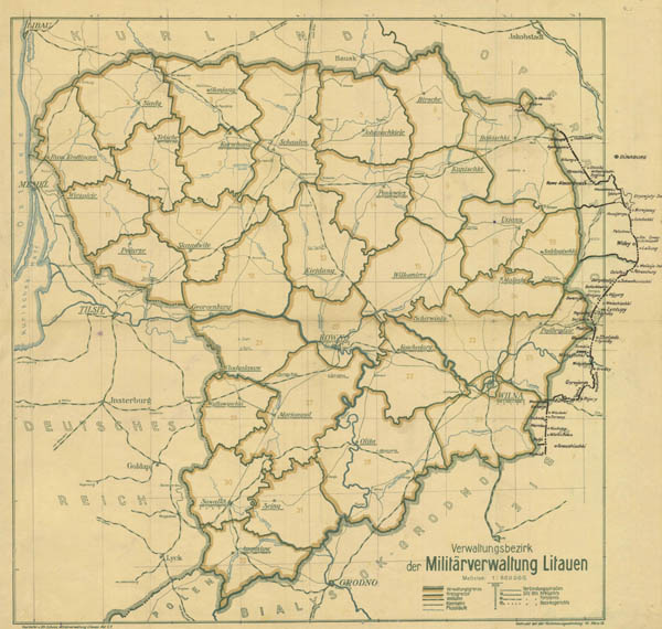 IGO 83 Maps Germany Poland Lithuania Latvia Switzerland Austria |LINK| Verwaltungsbezirk_Militarverwaltung_Litauen_1918
