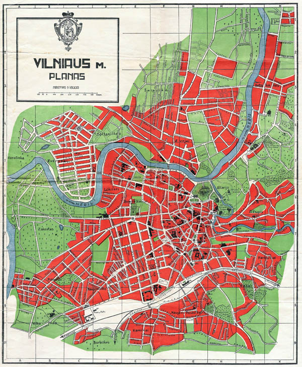 Vilniaus miesto planas 1937
