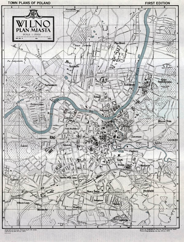 Wilno plan miasta 1943