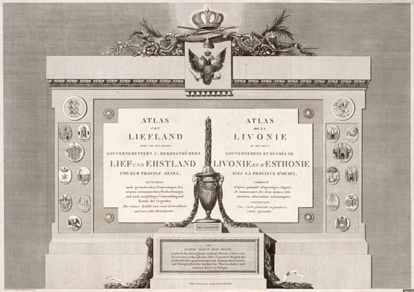 Altas of Lifland and Estland 1791-1798