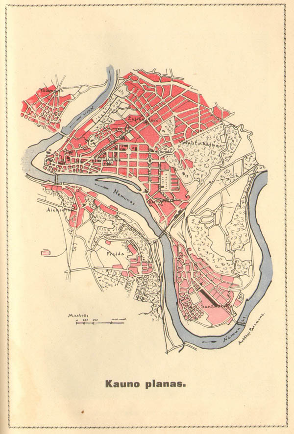 Plan of city Kaunas