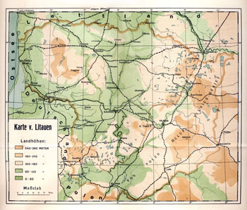Lithuania 1933 map