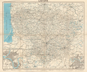 Map Lithuania 1940