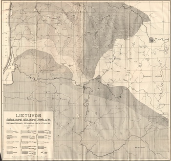 Geological map of Lithuania