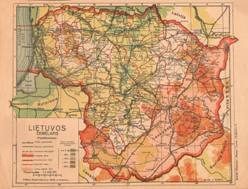 Lietuvos žemėlapis, Mūsų rytojus 1930