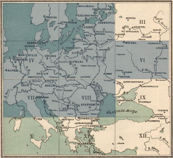Strategic map of Central Europe