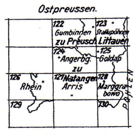 Schmettau karte Ost Preussen